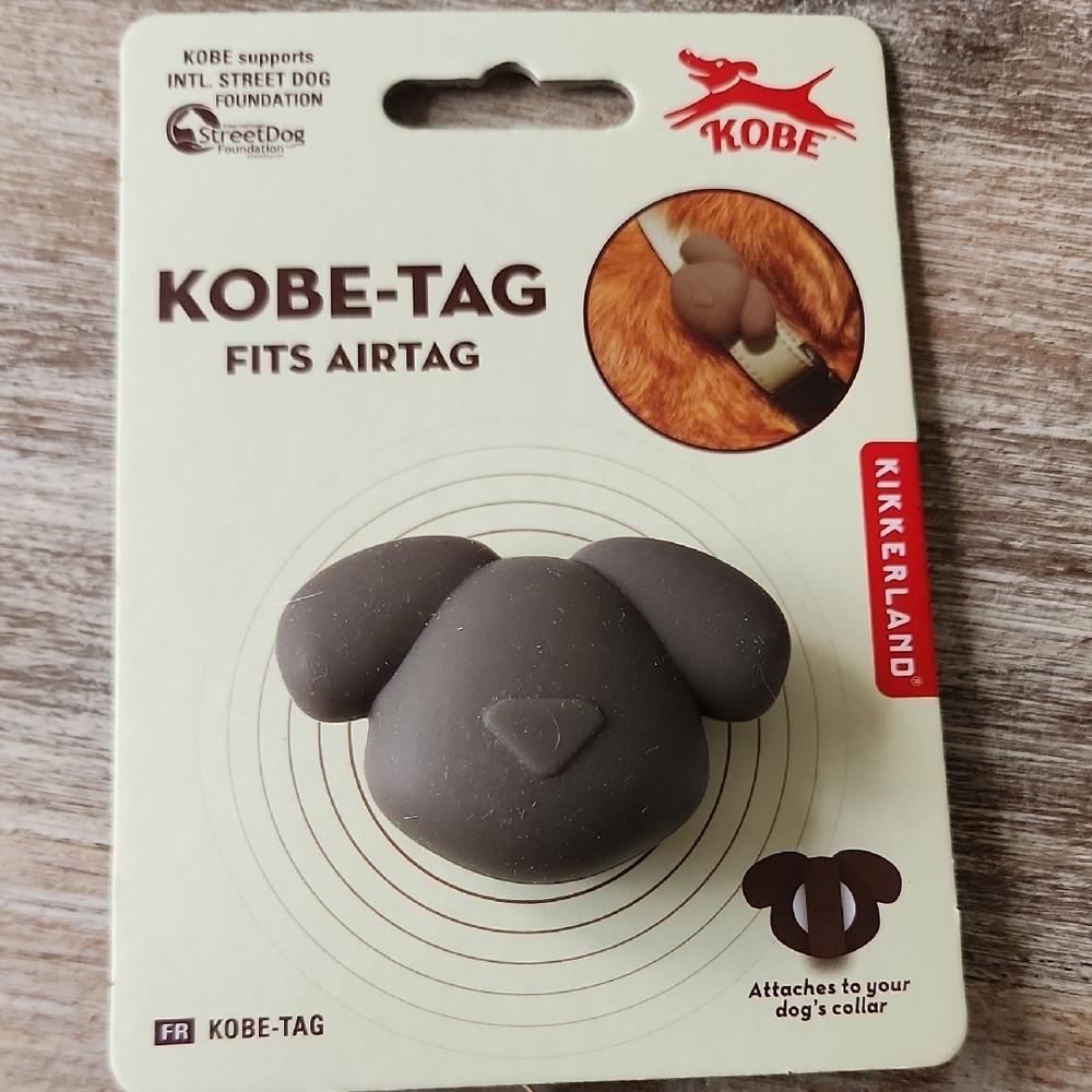 Super Cute Kikkerland Kobe-Tag for Airtag For Dog Collar